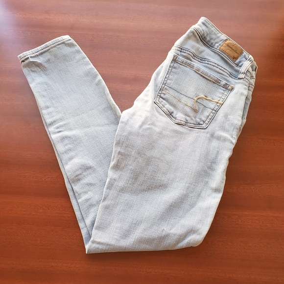 American Eagle Jegging Super Stretch Light Wash - Picture 1 of 8